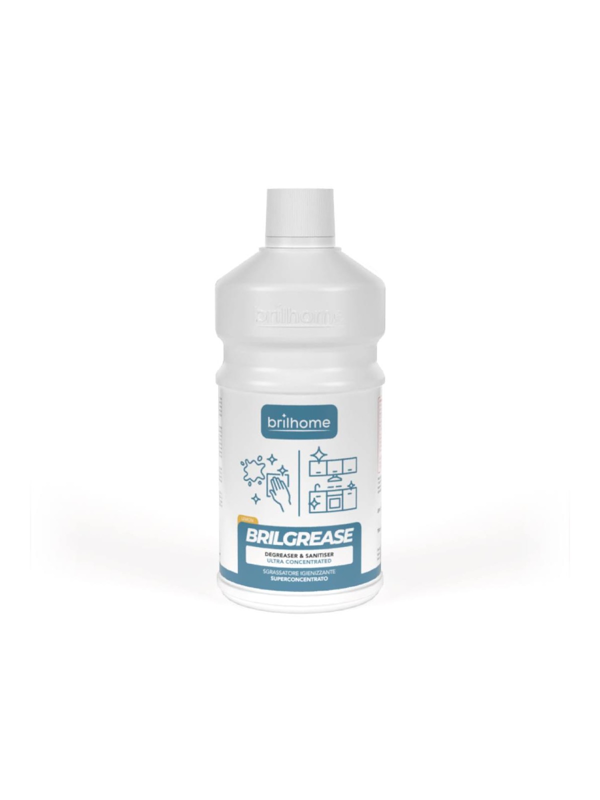 BRILGREASE - Ultra-geconcentreerde ontvetter en desinfectiemiddel 750 ml
