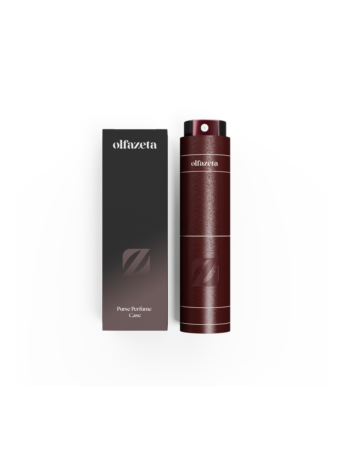 Purse perfume case Olfazeta Timeless burgundy